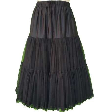 Almsach - Petticoat aus Tüll in schwarz - 70 cm