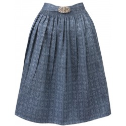 Dirndl-Schürze mit Schließe in blau von Stockerpoint