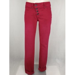 Hose "Malibu" raspberry wine in Colour Denim von Buena Vista