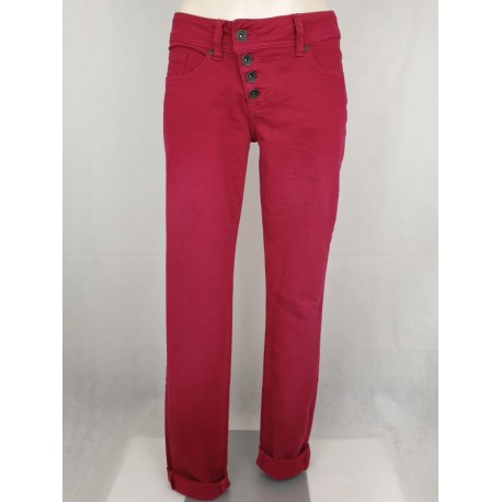 Hose "Malibu" raspberry wine in Colour Denim von Buena Vista