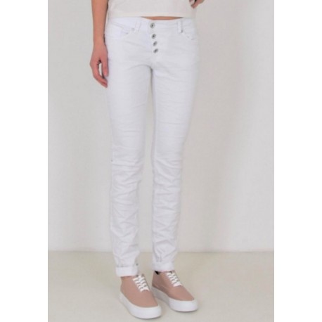 Hose "Malibu" white in Stretch Twill von Buena Vista