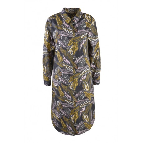 Hemdblusen Kleid in Old Yellow Print von Smith&Soul