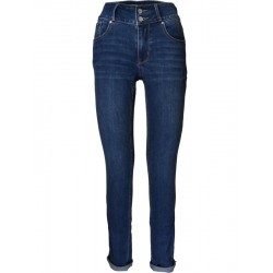 Hose "Tummyless" dark blue in Stretch Denim von Buena Vista