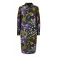 Hemdblusen Kleid in Black Print von Milano