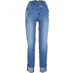 Jeans "Bali 7/8" middle blue in Stretch Denim von Buena Vista