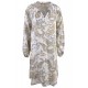 Kleid mit Stehkragen in Cream White Print von Smith&Soul