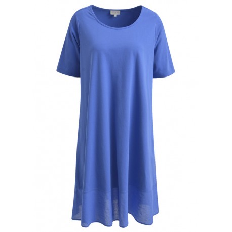 Shirt Kleid in blau mit Kurzarm von Milano Italy