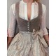 Dirndlbluse "Resi" aus Spitze mit Stehkragen und 3/4 Arm - CocoVero