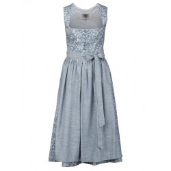 75 cm - Dirndl in jeansblau mit Blumendruck  - Apple of my Eye