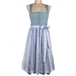 70 cm - Dirndl "Fiona" mit Leinenoberteil in mint von Wenger