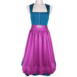 70 cm - Dirndl "Dorea" in petrol von Fräulein Trentini