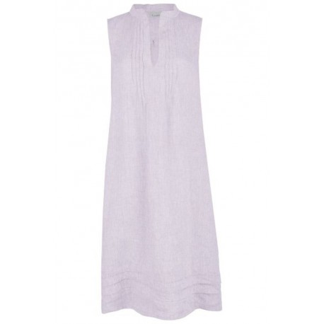 Leinen Kleid "Ksenia" in lavendel - Felicitas