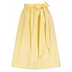 Baumwoll Dirndl-Schürze "Gitti" in zitronengelb von Wenger
