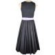 Dirndl "Ulla" in anthrazit mit lavendel Schürze von Wenger, 70 cm