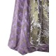 70 cm - Dirndl "Safina" in taupe und lila mit Schnürung und Spitzenschürze - Krüger