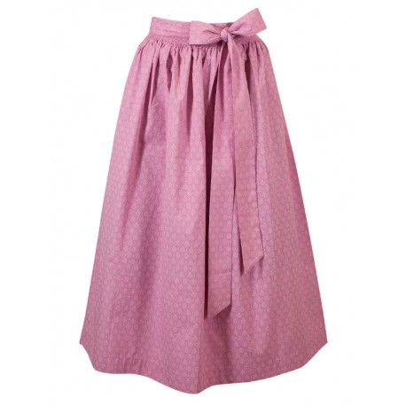 Baumwoll Dirndl-Schürze in rosé von Hammerschmid - 89 cm