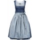 70 cm - Dirndl in marine und Schürze mit Streifen - Berwin&Wolff