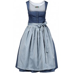 70 cm - Dirndl in marine und Schürze mit Streifen - Berwin&Wolff