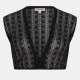 Spitzenbluse "Emmi Black Stripes" - CocoVero