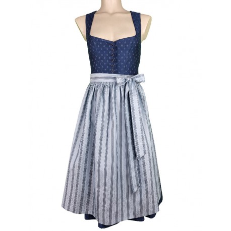 70 cm - Dirndl "Doris" in blau von Wenger