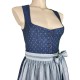 70 cm - Dirndl "Doris" in blau von Wenger