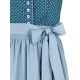 70 cm - Dirndl "Cornelia" im aqua-petrol mit Schürze in taupe von Wenger