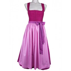 80 cm - Dirndl "Wiessee" mit Leinenoberteil in pink von Hammerschmid