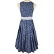 70 cm - Baumwoll Dirndl "Klostersee" in Blau von Hammerschmid