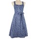 70 cm - Baumwoll Dirndl "Klostersee" in Blau von Hammerschmid