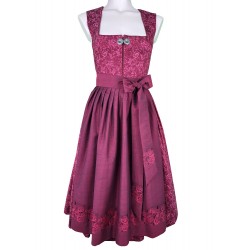 70 cm - Dirndl von "Glanz & Zauber" mit Stretch in Kirsche