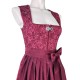 70 cm - Dirndl von "Glanz & Zauber" mit Stretch in Kirsche