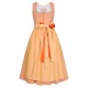 75 cm - Dirndl "Baila" in orange von Melega