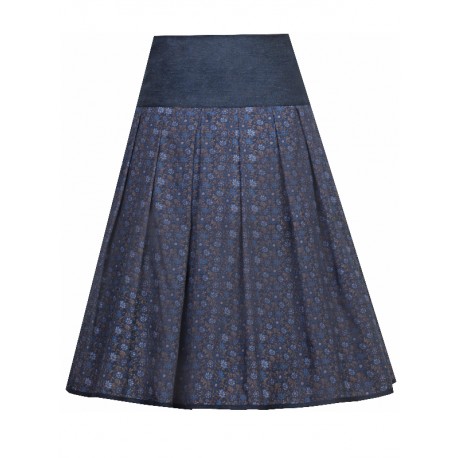 65 cm - Rock "Monika" in deep ocean blue mit Sattelbund von Marjo