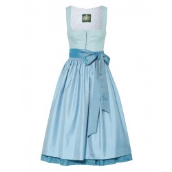 70 cm - Dirndl "Wiessee" mit Leinenoberteil in aqua von Hammerschmid