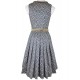 60 cm - Dirndl "Rana" in blau mit schilf von Krüger