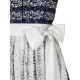 60 cm - Dirndl Minna  in marine von Krüger