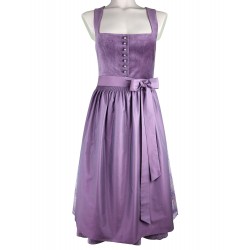 70 cm - Dirndl "Katrin" mit Samtmieder in mauve von Wenger