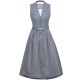 70 cm - Dirndl "Johanna" hochgeschlossen in light denim von Marjo
