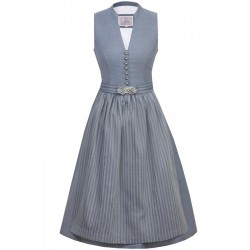 70 cm - Dirndl "Johanna" hochgeschlossen in light denim von Marjo