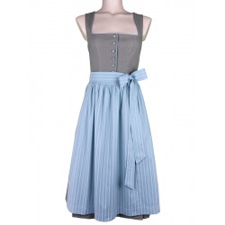 Dirndl Ingrid in schilf mit aqua von Turi, 70 cm