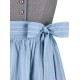 Dirndl Ingrid in schilf mit aqua von Turi, 70 cm