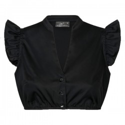 Dirndlbluse mit Flügelarm in schwarz - Waldorff