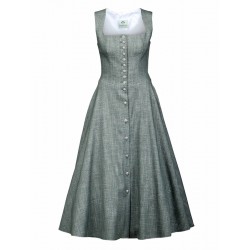 80 cm - Durchgeknöpftes Dirndl in grün meliert - Berwin