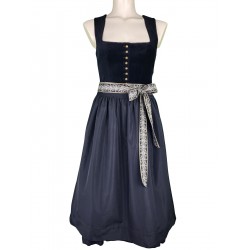 70 cm - Dirndl Ilona mit Samtmieder in schwarz von Wenger