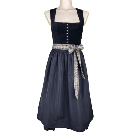 70 cm - Dirndl Ilona mit Samtmieder in schwarz von Wenger
