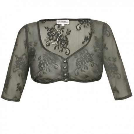Spitzen Dirndlbluse Hanni-Maria" flaschengrün - Marjo