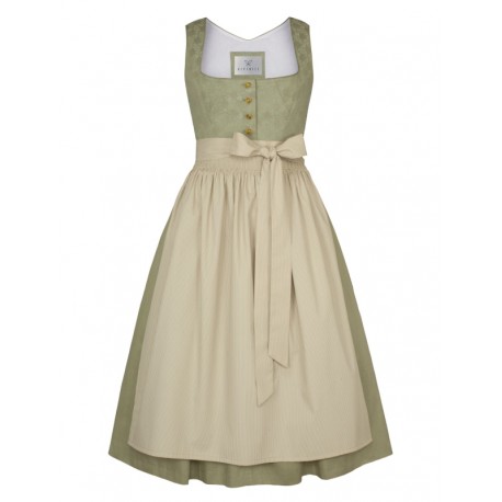 70 cm - Baumwoll Dirndl Elisa in pistazie von Alpenfee