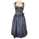 70 cm - Dirndl Patrice mit Samt in anthra von Krüger Collection