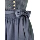 70 cm - Dirndl Patrice mit Samt in anthra von Krüger Collection