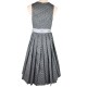 70 cm - Dirndl Pillersee in schwarz/weiß von Hammerschmid